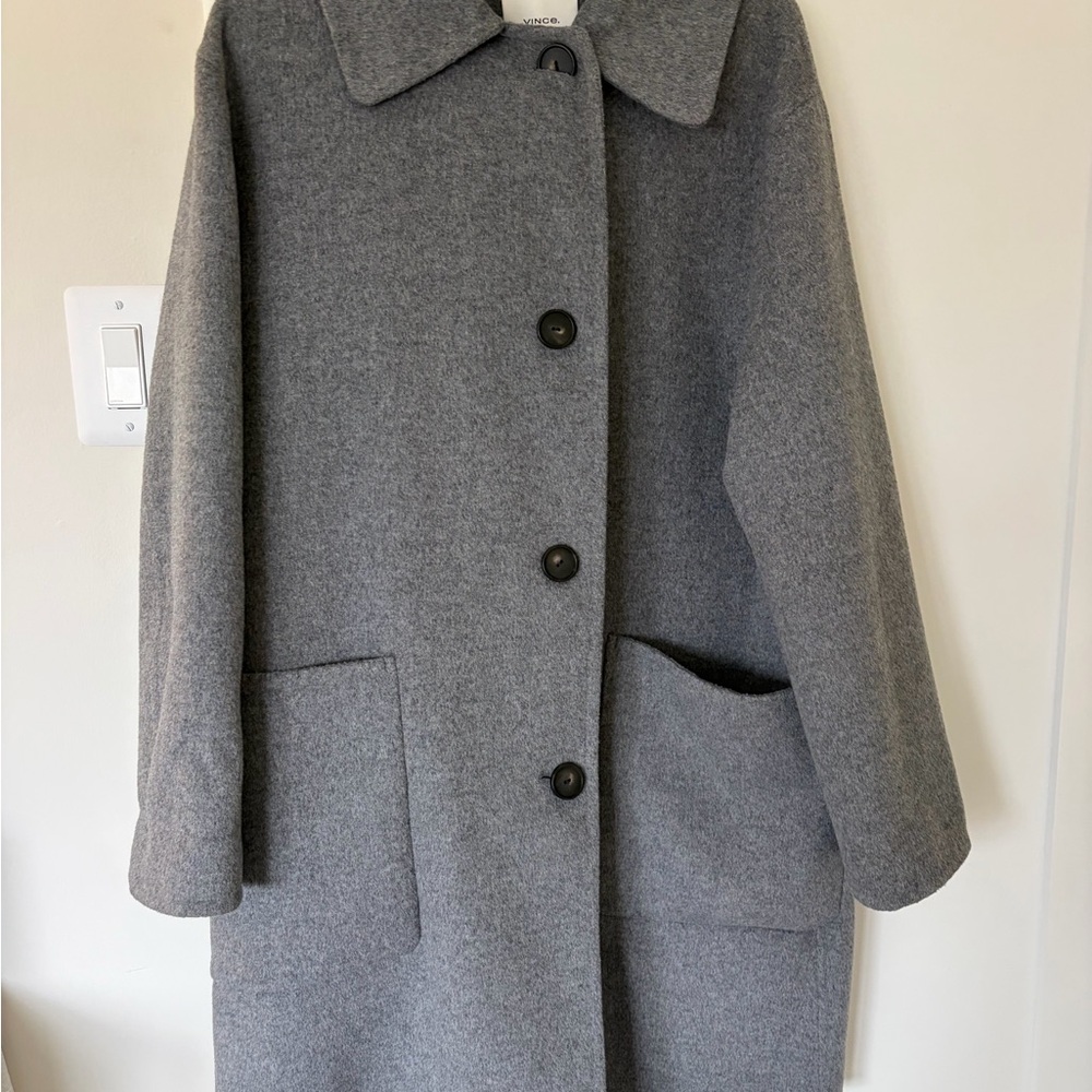 Vince Women's Charcoal Pea Coat